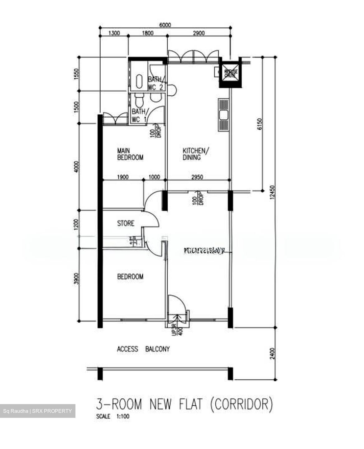 Blk 522 Bedok North Avenue 1 (Bedok), HDB 3 Rooms #552717061